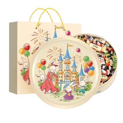 大白兔奶糖手提盒 258g*1盒浪漫城堡款原味/混合味多规格