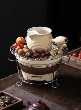 新款围炉煮茶壶炭茶炉取暖炭烧茶炉煮茶器炭炉陶户外烧烤炉隔热