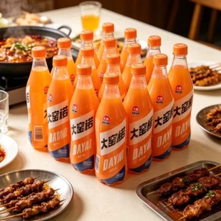 果味汽水大窑橙诺味450ml/瓶低糖轻美食畅爽过瘾橙味荔枝果汁瓶装