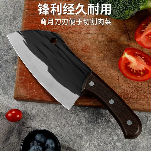 阳江锻打锤纹切片刀女士菜刀厨师专用超快家用刀具切片刀切菜刀