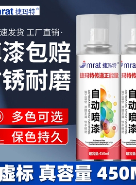 自动手摇自喷漆金属防锈家具木器汽车专用涂鸦银色黑色白色油漆罐