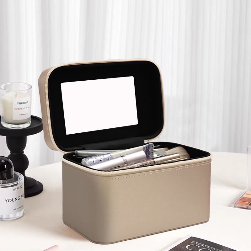 化妆包大容量ins便携简约新款化妆品收纳盒旅行收纳手提化妆箱