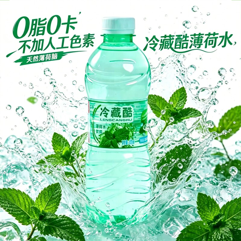 薄荷水24瓶整箱饮料瓶装水正品夏季夏天解渴饮用冷藏清凉一瓶藏酷