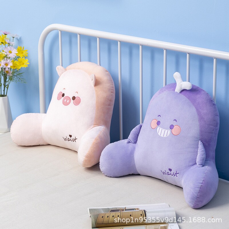 可爱床头软包靠背沙发靠垫宿舍学生枕头看书办公室床靠护腰垫靠枕