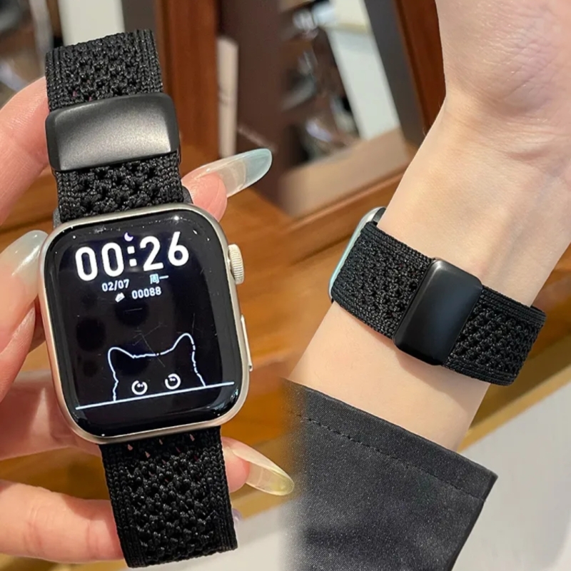 适用苹果手表表带s11夏日透气