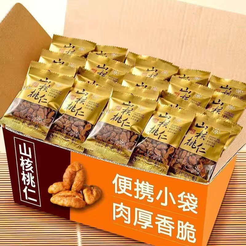 野生山核桃仁坚果袋装独立小包装孕妇宝宝零食年货新货椒盐好吃