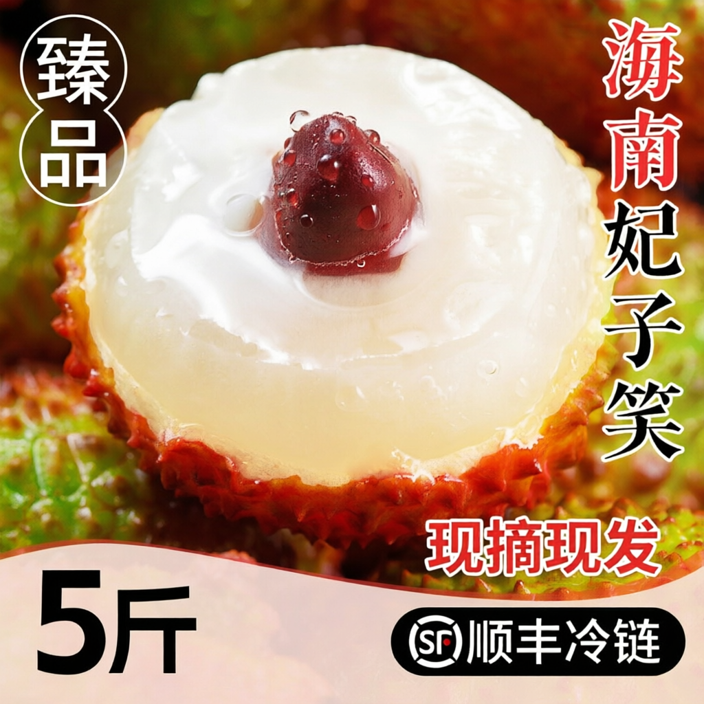 海南妃子笑荔枝新鲜应季热带水果