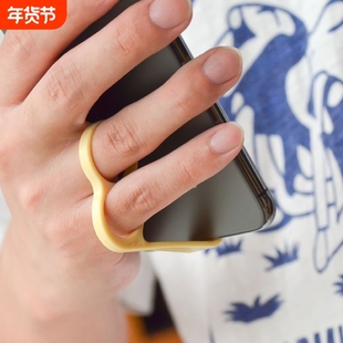 举手机不累创意手机支架神器手指辅助支架桌面手机手持支架出差