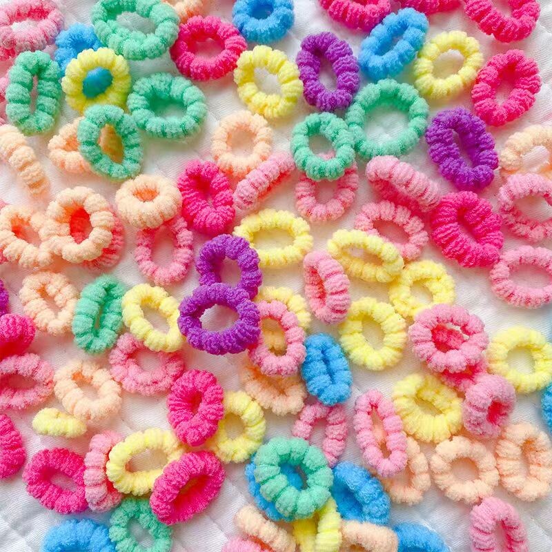 宝宝高弹力橡皮筋扎头发儿童不伤发毛巾发圈女童新款皮筋头绳发饰