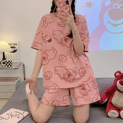 小红书种草睡衣女套装夏季薄款新