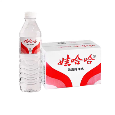 娃哈哈纯净水596ml×24瓶整箱会议接待饮用水