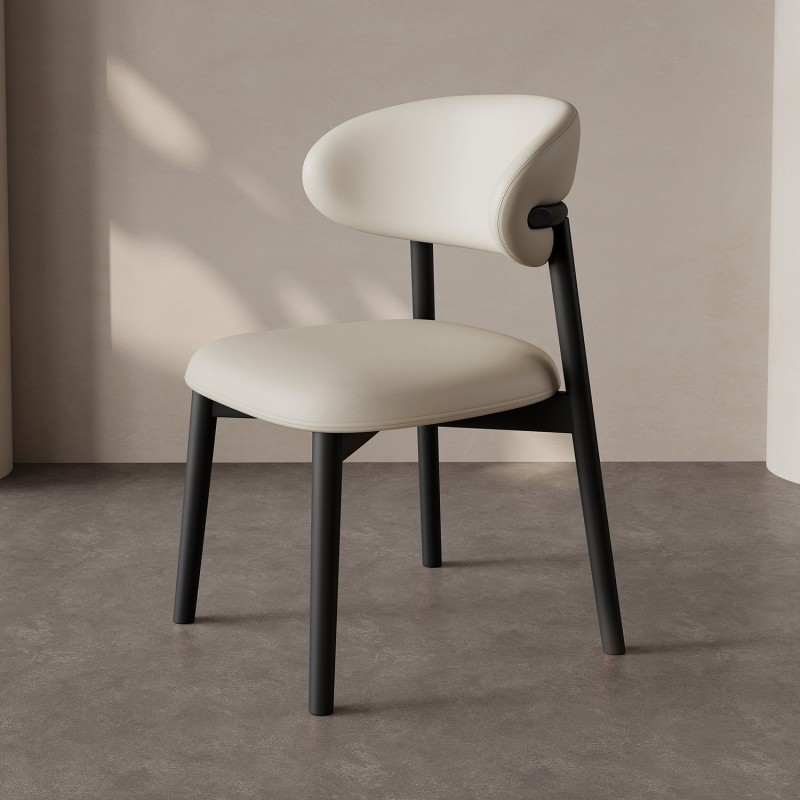 北欧实木餐椅家用酒店餐厅轻奢高级感靠背椅子现代简约软包餐桌椅,住宅家具,餐椅,淘宝优惠券,粉丝福利购,淘宝优惠卷