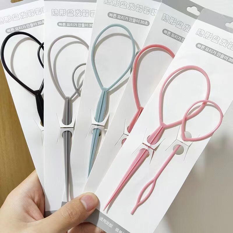 儿童编发神器拉发针小女孩掏头发穿发器扎头发绑梳丸子头盘发工具图片