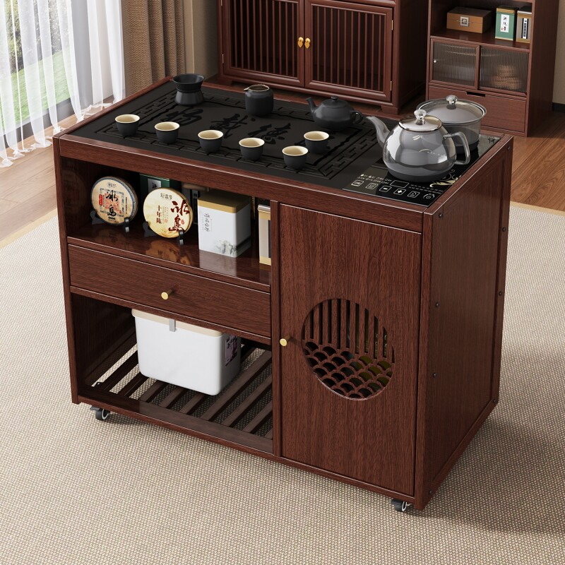 移动茶桌家用小茶台烧水壶一体全自动泡茶几茶水柜阳台泡茶桌茶具