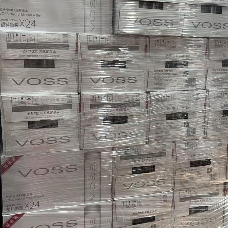 VO芙SS丝天然矿泉水弱碱性水饮用水330ml*24瓶整箱招待会议