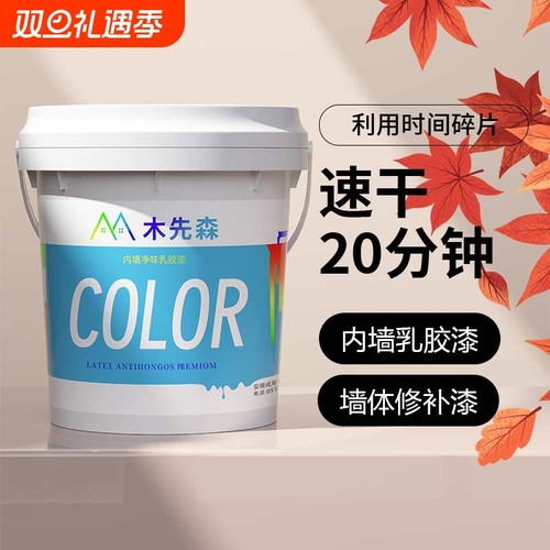 乳胶漆净味室内家用墙面修补无味