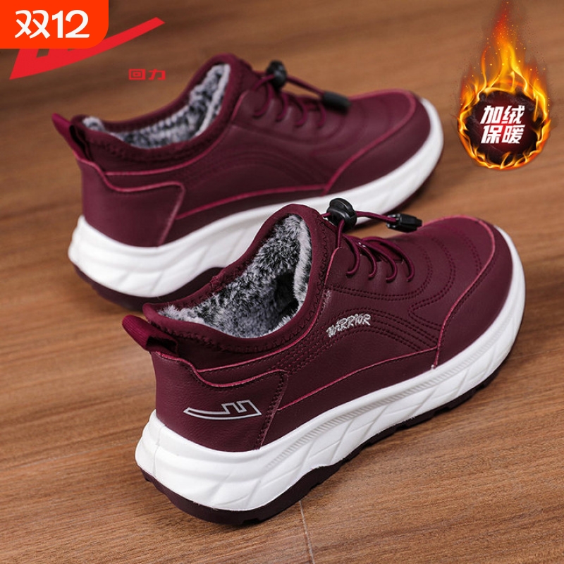 回力棉鞋女冬季2025新款加绒加厚