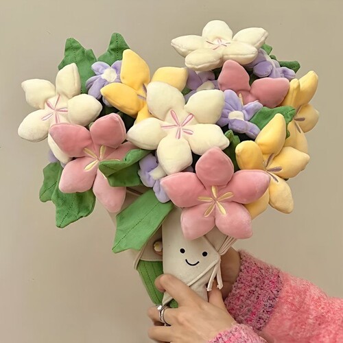 趣味花束手捧花玩偶毛绒