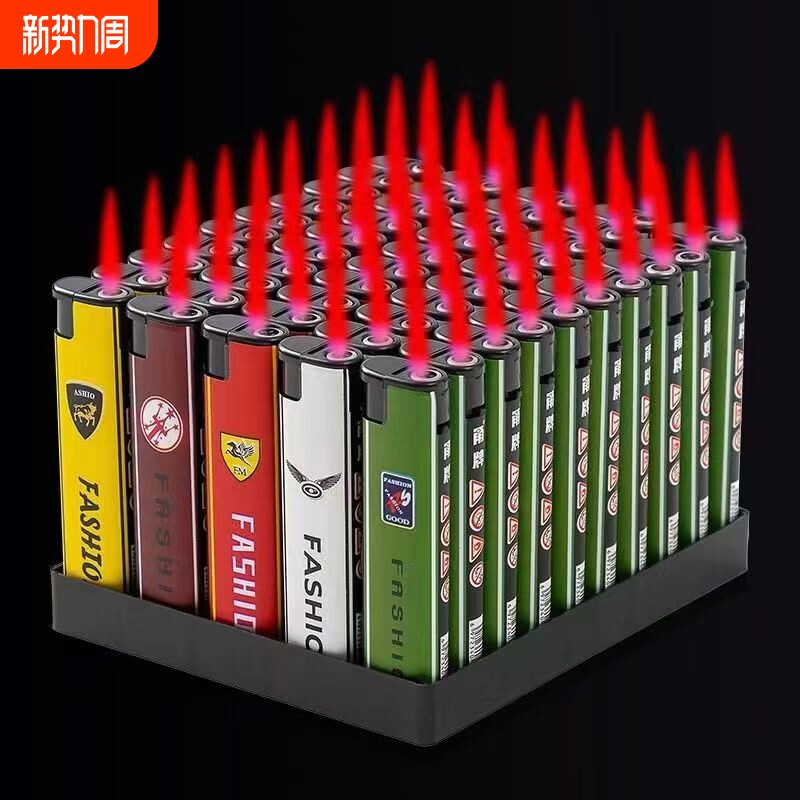 防风打火机批发【50支】普通家用明火一次性特价商超市清仓