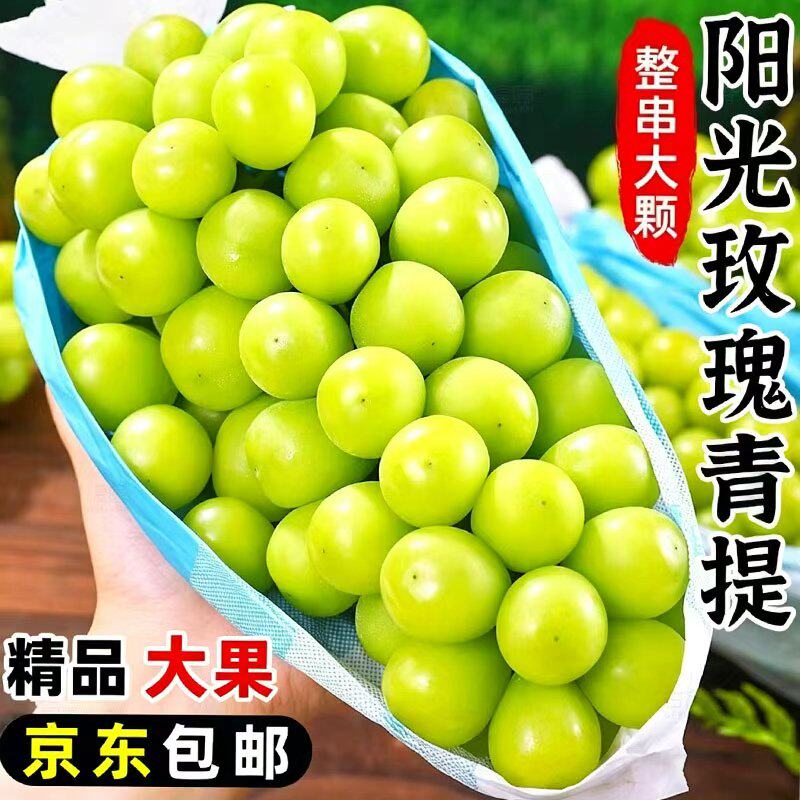 阳光玫瑰葡萄新鲜水果礼盒晴王香印青提5斤批发整箱提子自提精品