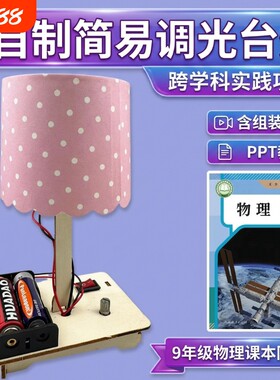 科技小制作DIY手工发明亮度创意台灯科学实验材料物理电路简易