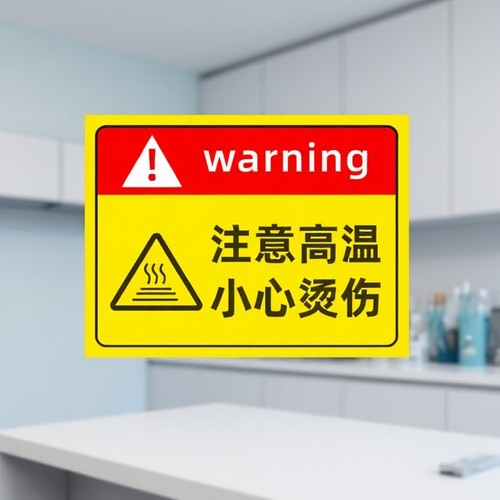 防烫伤提示贴纸|超5000次加购