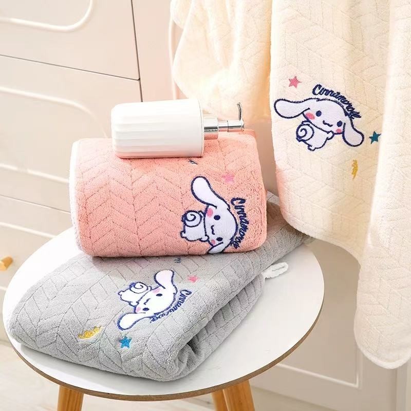 【白玉狗】7A抗菌麦穗浴巾微粒绒柔软洗澡家用吸水不掉毛擦水