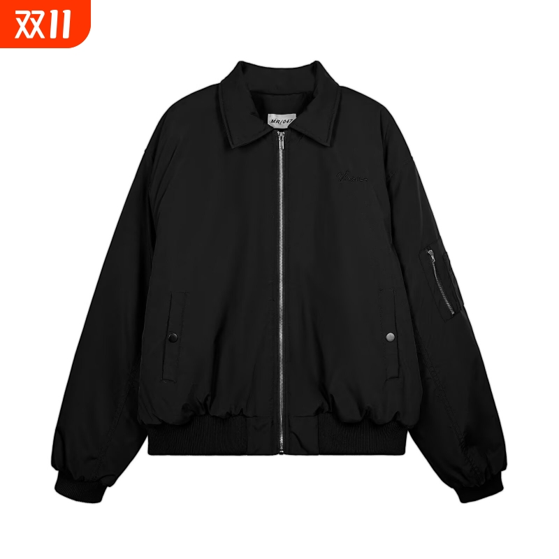 美式飞行夹克男女春秋2025潮牌cleanfit外套翻领短款工装棒球服