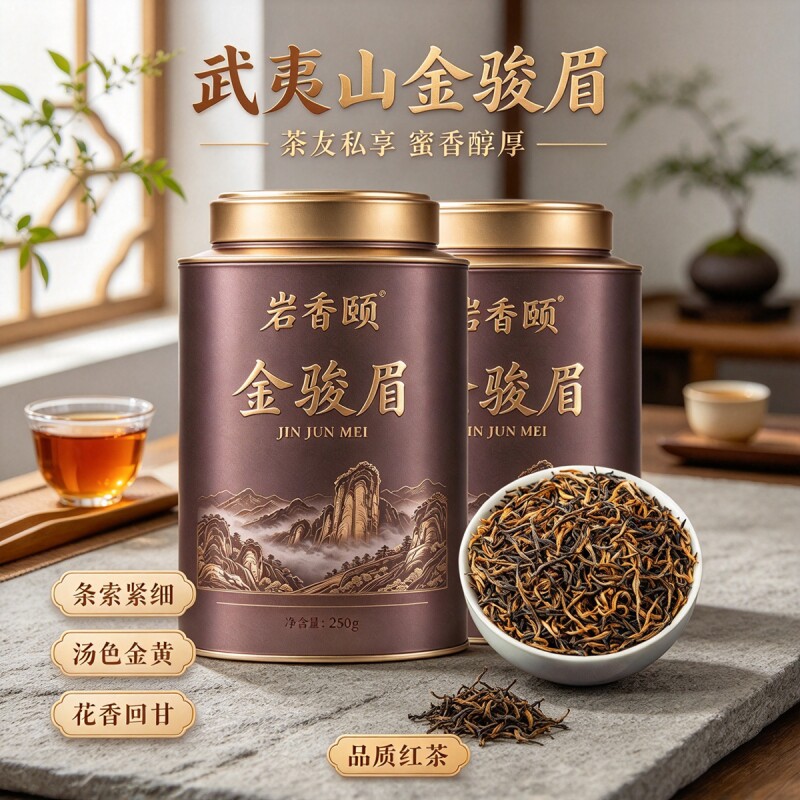 福建武夷山红茶特级金骏眉茶叶202...