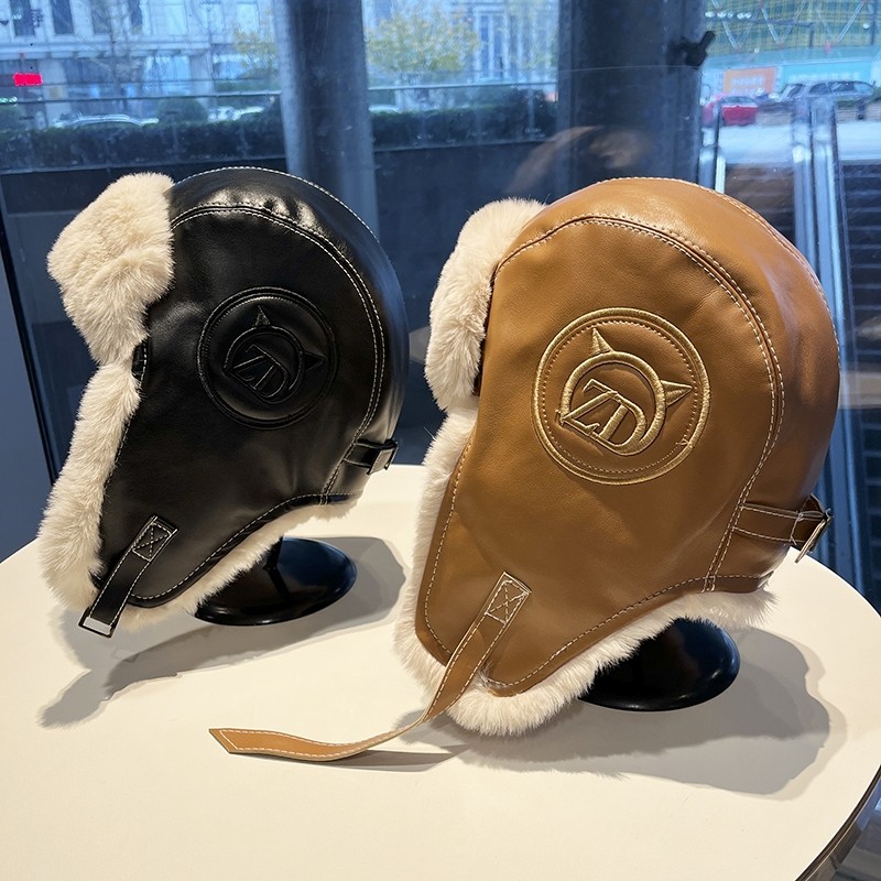 雷锋帽女冬季防风面罩骑行防寒装备加绒厚护耳帽男东北保暖棉帽