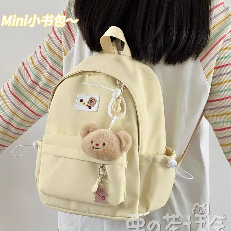 茶话会日系软妹可爱双肩包小型大学生旅游轻便书包高初中女生背包