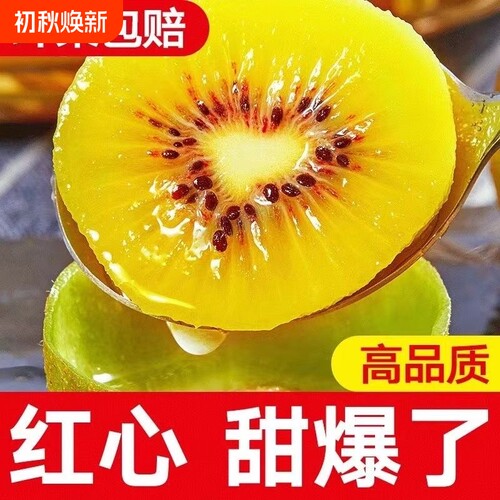 四川红心猕猴桃新鲜包邮奇异果新鲜猕猴桃孕妇水果维C爆棚多汁甜