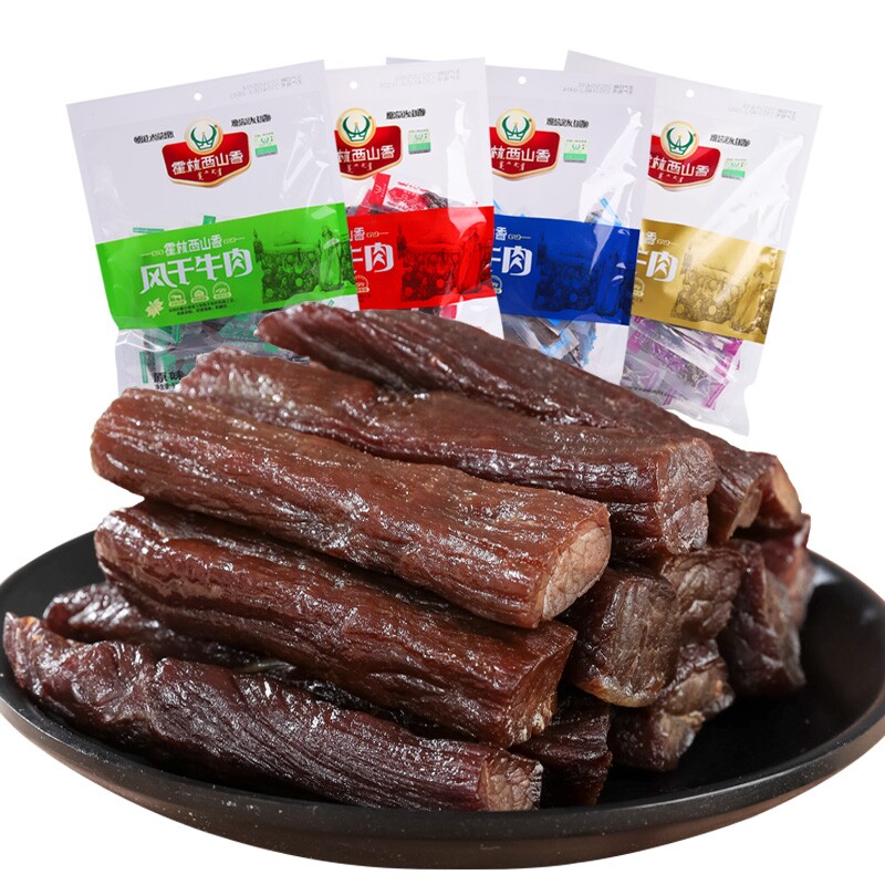 手撕风干牛肉干霍林西山香内蒙古特产独立包装小吃零食香风小包装