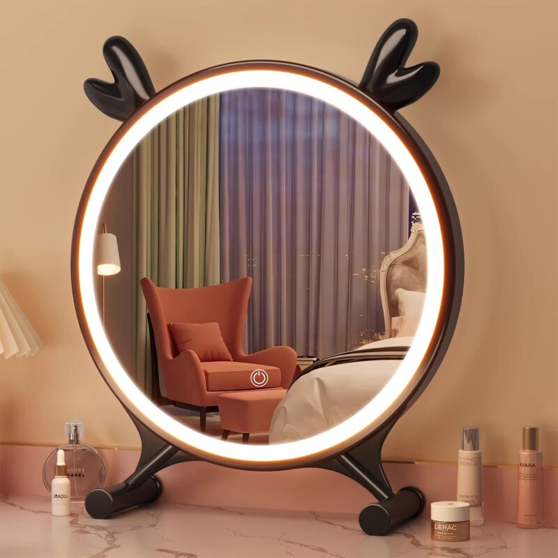 2026新款智能led化妆镜轻奢高级感梳妆台梳妆镜学生宿舍美妆镜