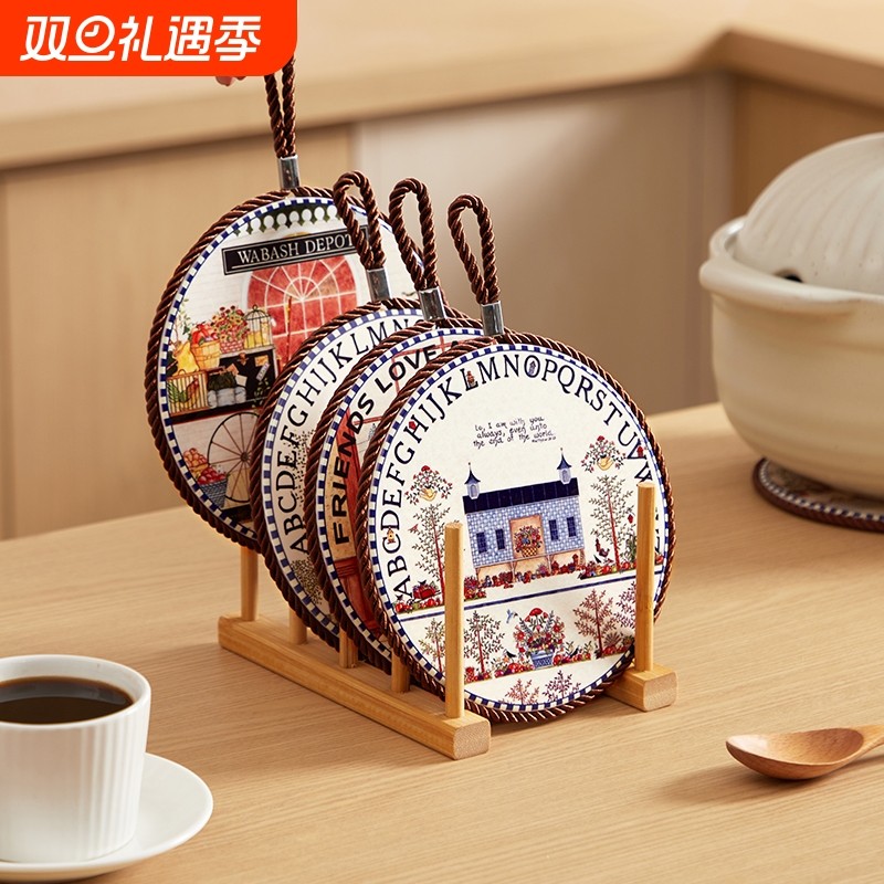 陶瓷隔热垫2025新款餐桌防烫锅垫耐高温中式餐垫砂锅隔热专用碗垫