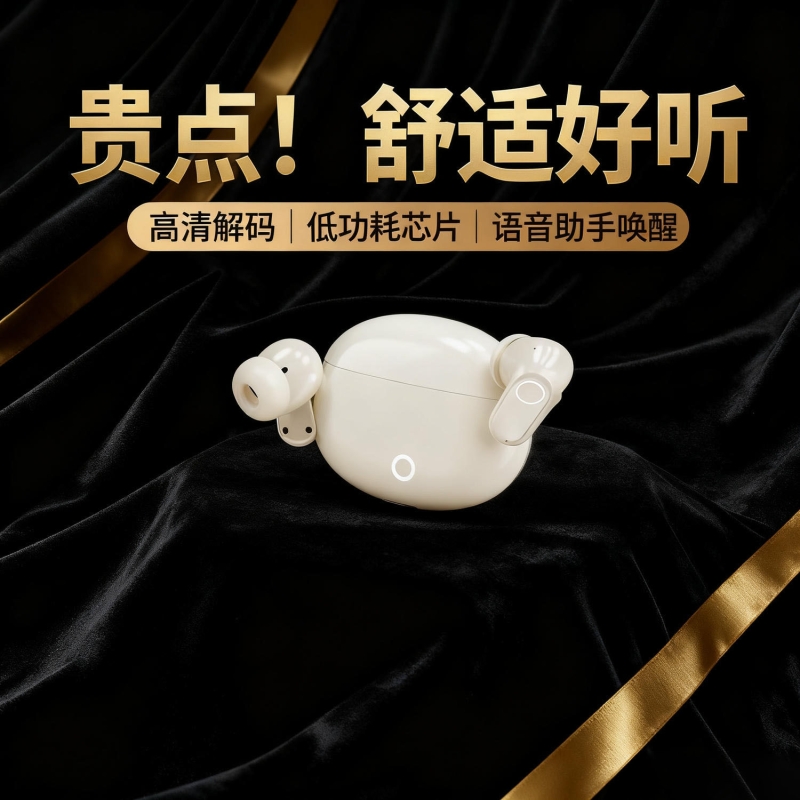 PROX蓝牙耳机真无线半入耳式降噪运动跑步游戏短柄超舒适