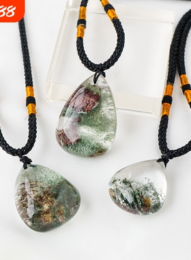 绿幽灵吊坠吊坠天然白水晶