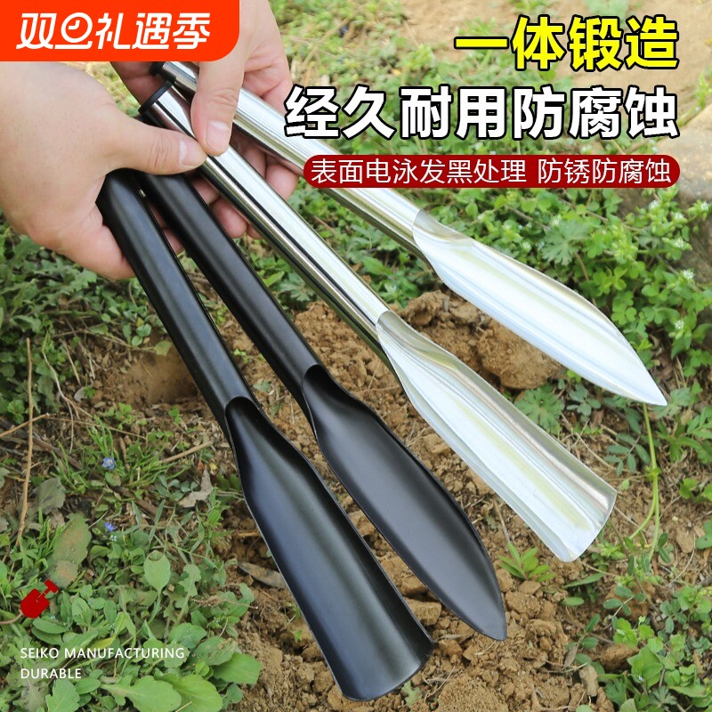 挖野菜铲子园艺工具套装家用种花移苗起苗器除草农用铁铲铁锹锰钢