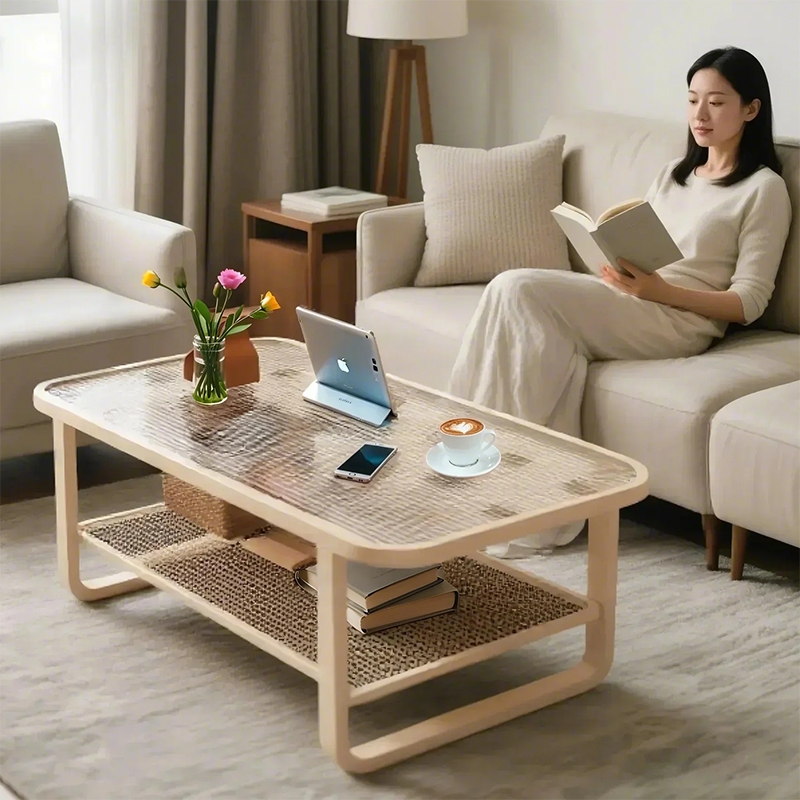 【热销】钢化玻璃茶几