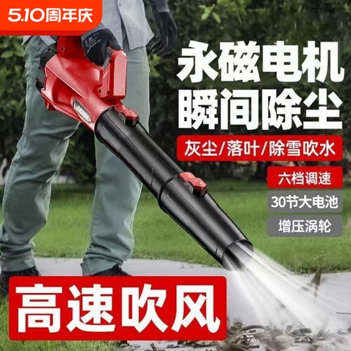环卫工人吹风机鼓风机工业级强风大功率工地除尘锂电池充电吹雪机