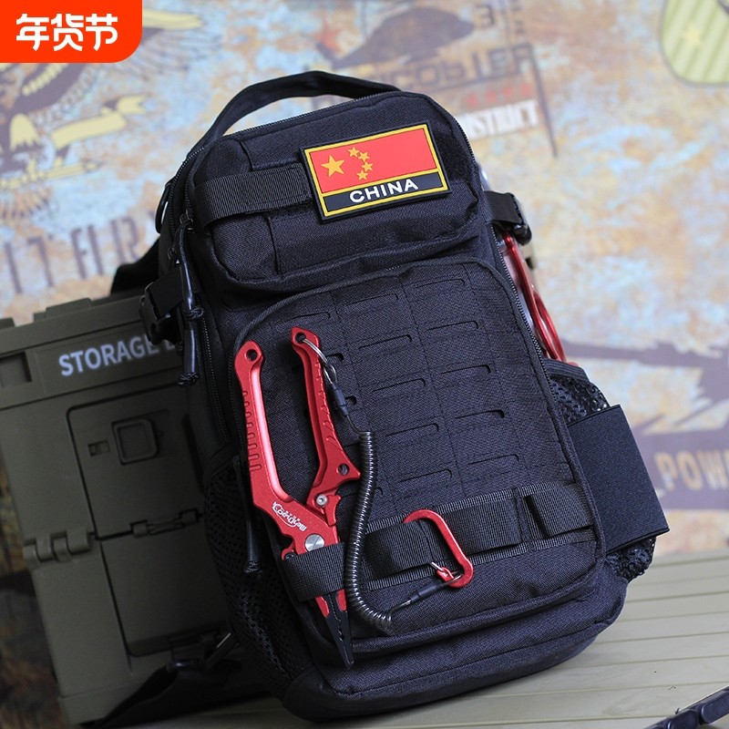 战术双肩包路亚包2025新款多功能儿童弹弓钓鱼工装小背包手提收纳,户外/登山/野营/旅行用品,渔具包,淘宝优惠券,粉丝福利购,淘宝优惠卷