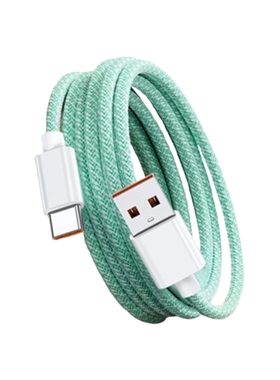 弎希120W超级快充炫彩编织线绿色1.5米特惠一条装