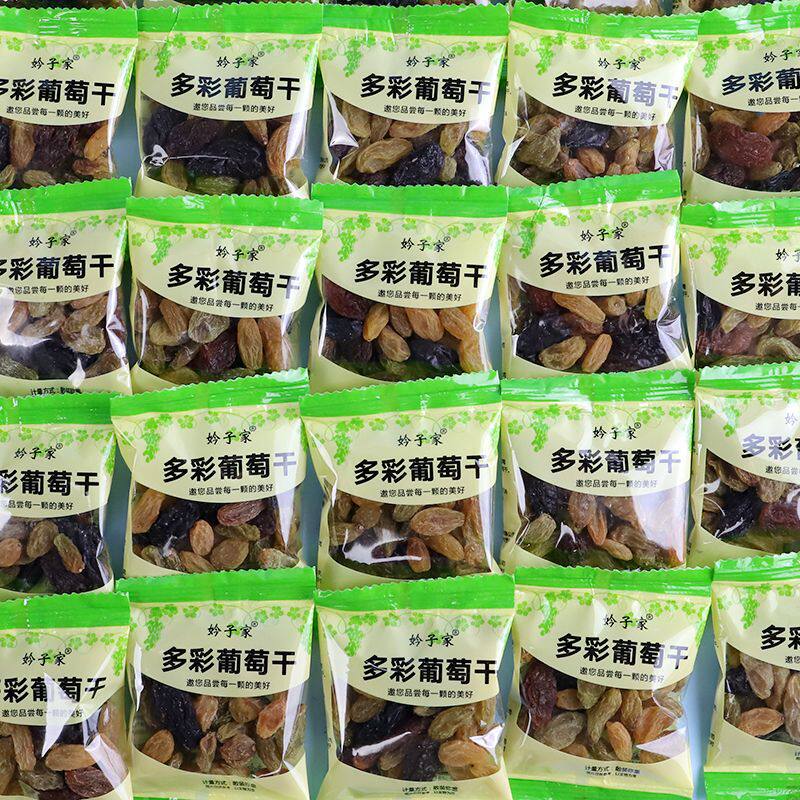 新疆吐鲁番 葡萄干独立小包装无核树上黄四色大颗粒免洗即食新货