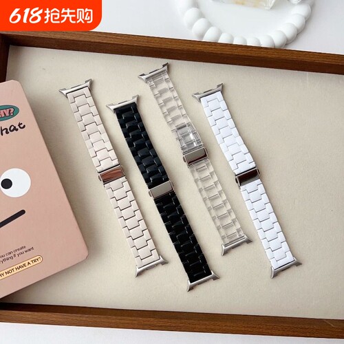 适用于三星Galaxy Watch8智能手表三珠表带简约商务手表带女男百搭