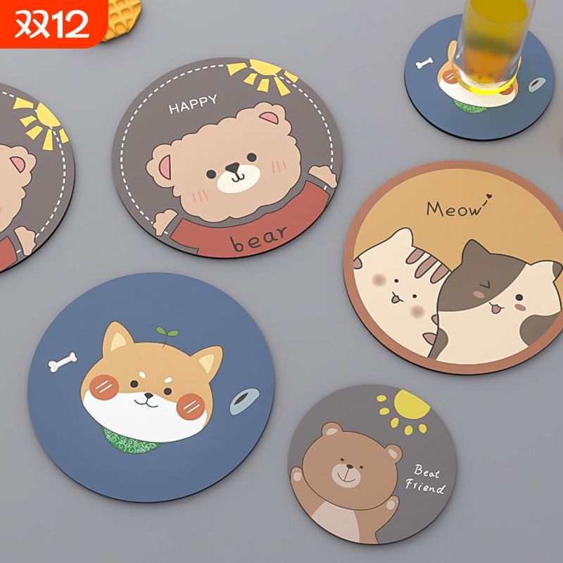 隔热垫杯垫防烫餐桌垫硅胶垫盘子垫ins摆拍道具鼠标垫桌面耐高温