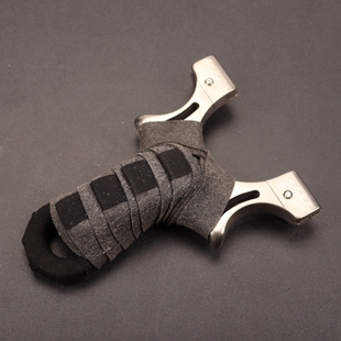 新款 高精度大威力成年人专用平瞄不锈钢弹弓扁皮筋8020钢珠金属