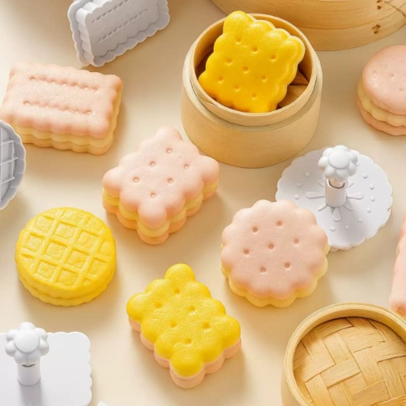 卡通馒头模具波浪简约复古造型儿童花样面食DIY家用饼干烘焙工具