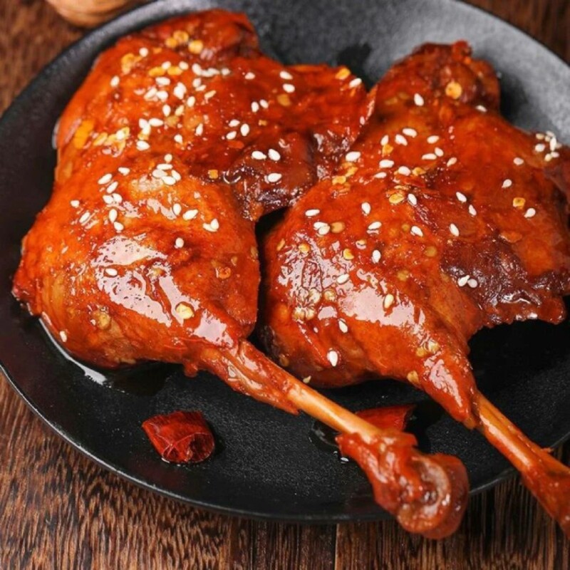 奇妙麻辣大鸭腿110g开袋即食卤味小吃零食充饥夜宵辣味盐焗香辣