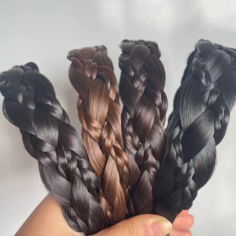 发箍加宽顶高级感减龄假发头箍发卡麻花辫网红2022年新款复古法式