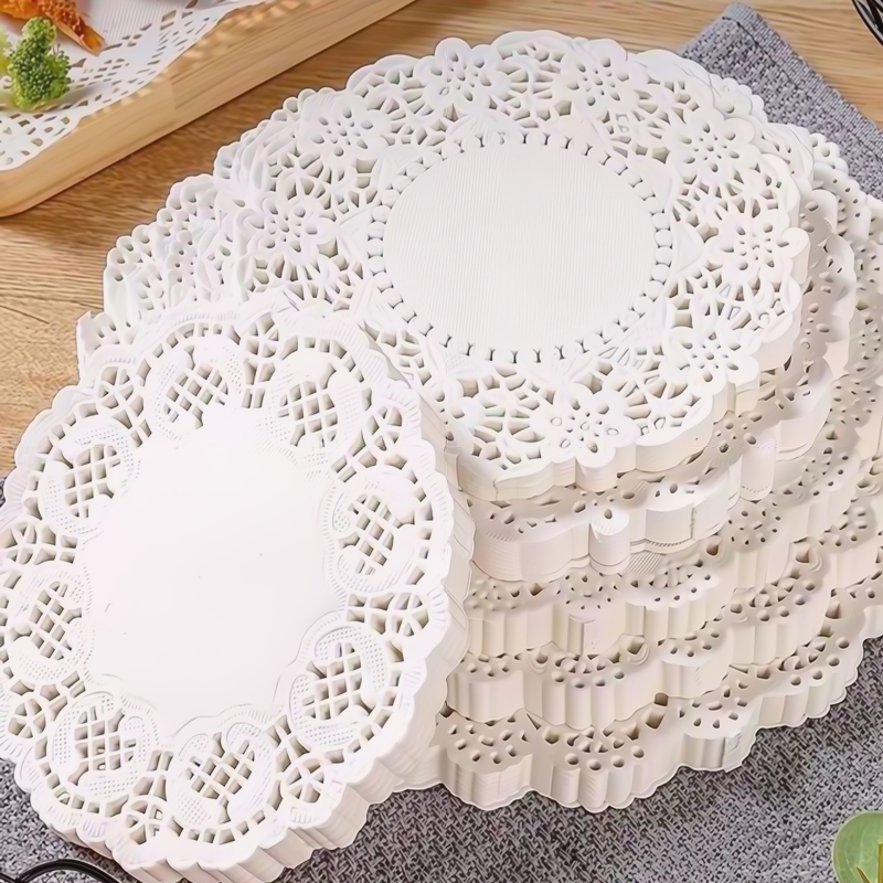 圆形家用油炸烘焙花边纸
